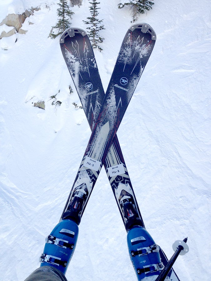 On the Frontside Tip Testing frontside and all-mountain skis today at the Skiing Mag ski test at Snowbird, UT. This is the Rossi Pursuit HP, which won ski of the year at…