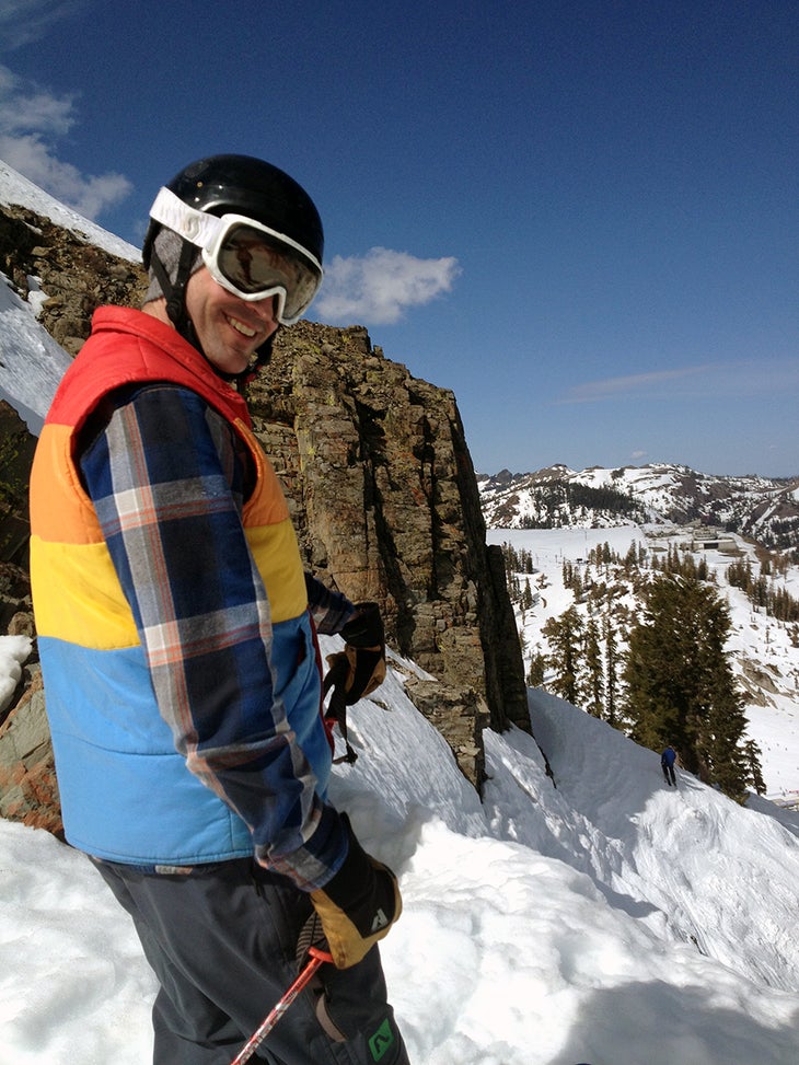 Rainbow Brite Lesh and I were psyched to have a savvy local like Parkhill showing us around Squaw.
