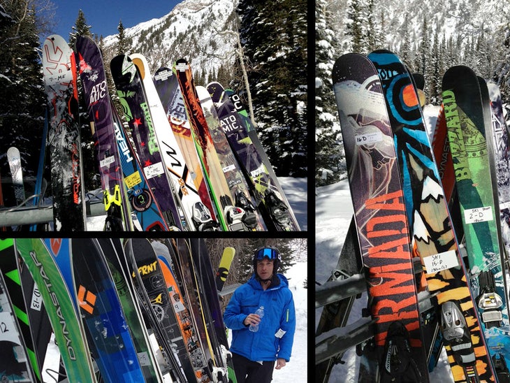 That's a Lot of Skis This year we tested at Snowbird, UT. The skis were fat (and phat) and the powder was deep (and deep like Deepak Chopra). Come with me, on this magic…