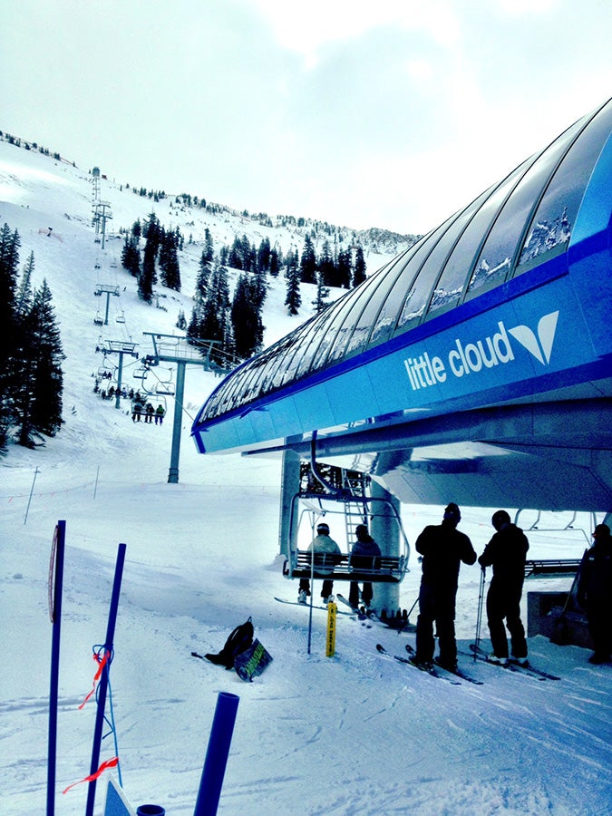 The New Little Cloud Lift It’s the greatest thing that happened to ski testing. A 3.5 minute ride, seriously good wind buff, and pow skiing.Behind the scenes of Ski Test 2013:…