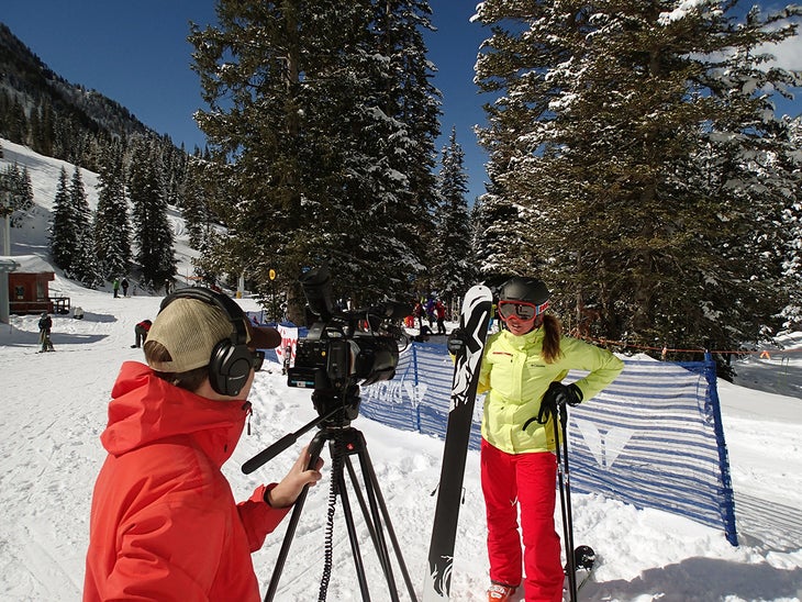 Turning Ski Testers into Rock Stars Video Editor Tucker Neary recorded tester's immediate reactions to skis.