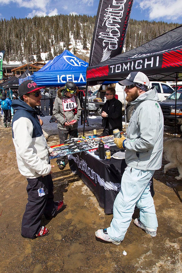 Demoing Next Year's Gear People came out to demo 2013-14 skis from Albritton, Faction, H20 Outdoor Gear, High Society Freeride Company, Icelantic, Liberty, Lib Tech, Meier,…