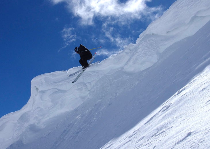Doug Drops it Like it's Hot Testers love cornices like dogs love trucks. Skier: Doug Evans