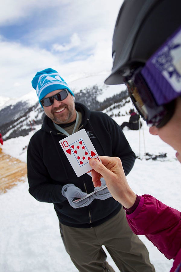 Magic Trick If you guess the card, maybe you'll get a free beer—or maybe not.