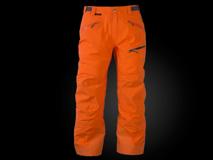 Flylow Men’s Compound Key Features: - Polartec Neoshell (waterproof/breathable) - Cross-flow venting - Articulated knees - Internal ankle gaitor - Snaps to connect jacket…