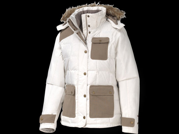 Marmot Women's Fab Down Key Features: - 650-fill down insulation - Zip-off hood with removable fur ruff - Removable powder skirt - Waterproof/breathable - Internal media and…