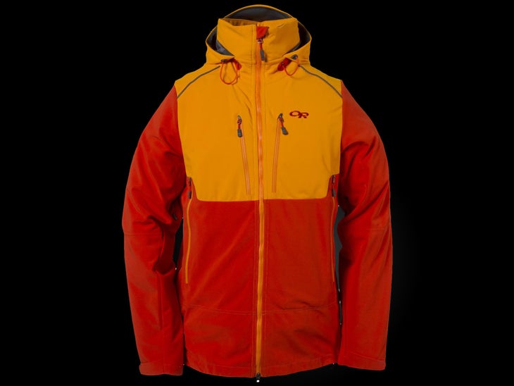 Outdoor Research Men’s Valhalla Hoody Key Features: - Four-way stretch fabric - Stand-up collar - Touch-compatible media pocket - Hood can go over or under a helmet - Pass-through chest…