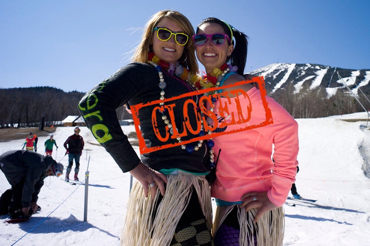 Sugarloaf, Maine Sugarloaf doesn't have a closing date set, so take advantage of a seemingly endless winter. The ski area is open daily through this weekend (April…
