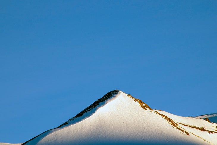 Sun Sets on Chile The sun sets on one of Valle’s classic conical sub-peaks.Find out about Image Quest photo camp.