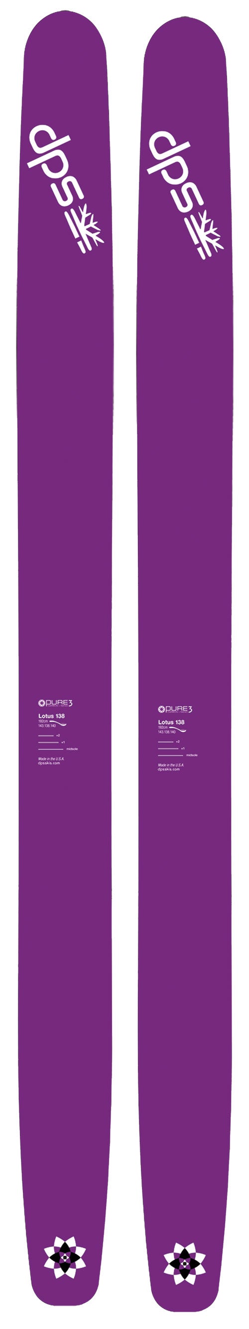 スキー dps ski lotus 138 182 DPS Skis Powderworks Lotus 138 Ski - Ski