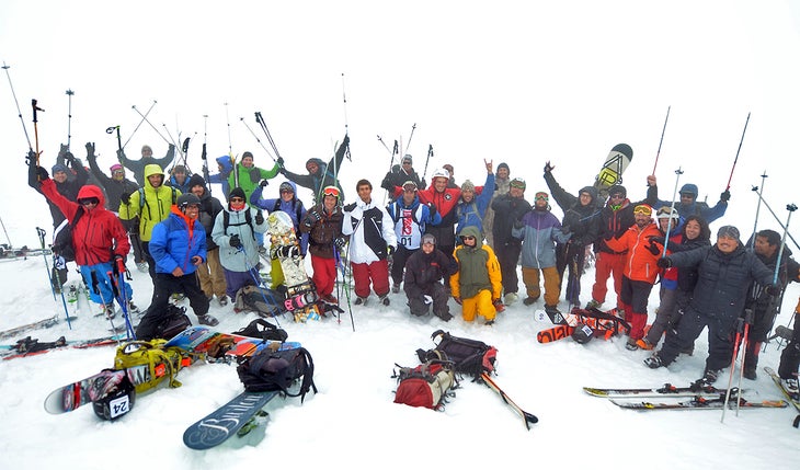 2012 Group Shot Now in its third year, Avalancha en el Volcán is an individually-timed ski race, open to anyone, from the smoking, belching crater of Chile's…