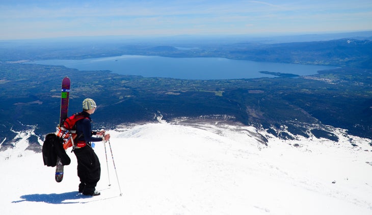 View of Pucon Now in its third year, Avalancha en el Volcán is an individually-timed ski race, open to anyone, from the smoking, belching crater of Chile's…