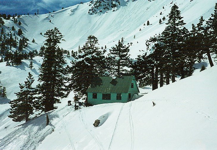 San Antonio Ski Hut, Mt. Baldy, Calif. Getting there: Follow Mt. Baldy Rd. to San Antonio Falls Road, about four miles past Mt. Baldy Village. Park at the gate, the trailhead is…