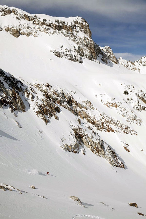 Warm Pow Day three in the Sawtooths was another beaut. More creamy snow and long descents in Goat Creek.