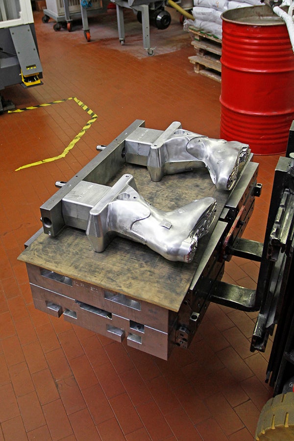Boot Molds Towers of boot molds fill the factory. These are the critical piece to designing and building a boot. They are also incredibly expensive to make. For…