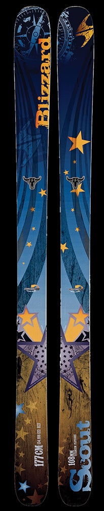 Blizzard Scout Designed on the same platform as Blizzard’s immensely popular Cochise, the Scout offers a 108-millimeter waist, tip and tail rocker, and a metal-free…