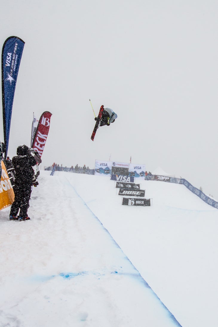 The Safety Dance Brita Sigourney (U.S.) throws a huge left-side 540 safety grab on her first hit of the second run. Qualifying in the top spot, Sigourney was the…