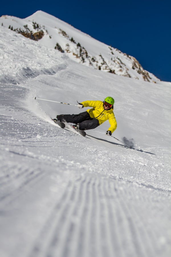 Ski Test 2014: Day 4 Gordy Megroz slays some groomers during day 4.