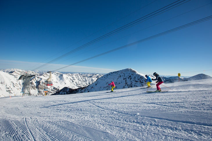 Ski Test 2014: Day 4 After finding some good snow stashes, we turned our attention to some groomers to test mixed-snow skis.