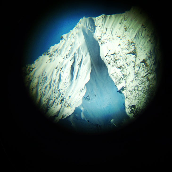 Scoping Meteorite from the road, shot through binoculars, on a scouting mission. Read Henderson's interview here.