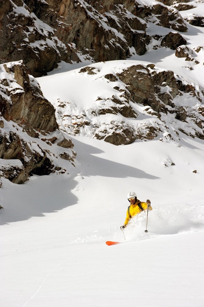 Powder For Lunch Verbier dishes up solitary powder and Bob Mazarei gobbles it up. “Twenty minutes of skinning, late season in Verbier, will find you in a giant cirque…