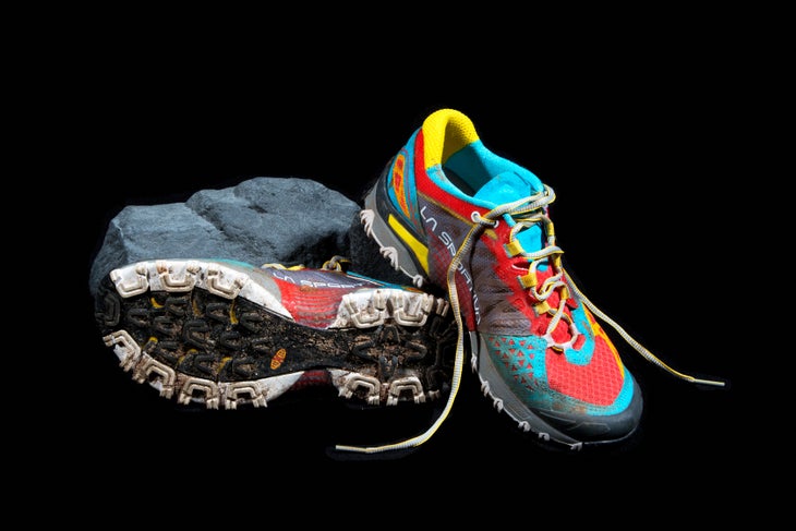 La Sportiva Bushido These shoes are light and pliable—perfect for all-condition mountain runs. They offer great traction through snow, mud, and loamy pine trails. The…