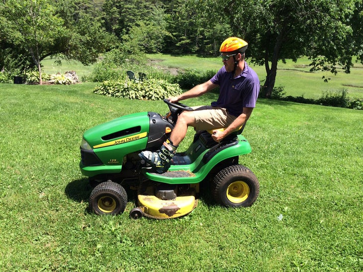Mow The Lawn Because everything is funner in ski boots.
