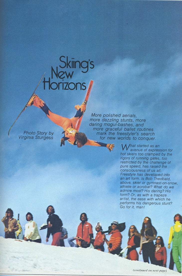 Back Flip Spread Eagle 1985 In 1985, freestyle dazzled us. So did Bob Theobald’s orange spandex onesie.