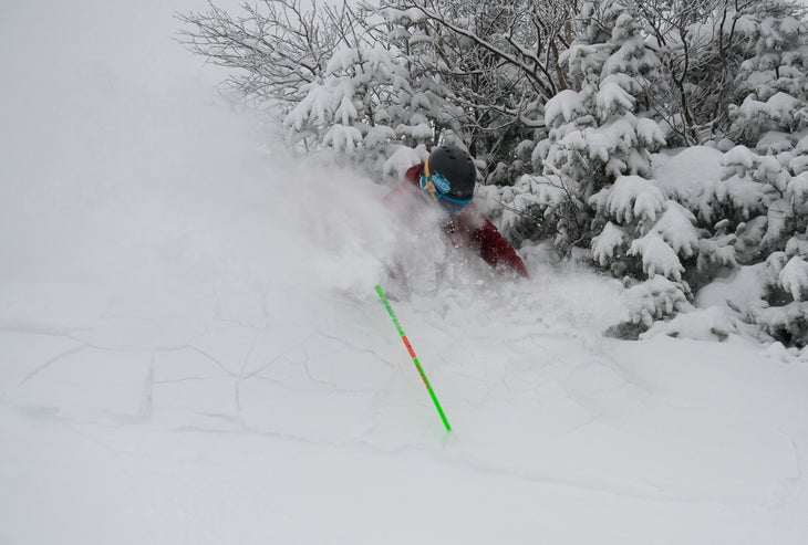Cannon Mountain Taking advantage of a mid-March dump, Cannon Mountain’s general manager John DeVivo shows he’s as passionate about skiing as business.