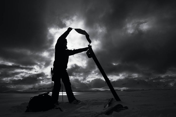 Antarctica PHOTOGRAPHER Nicolas Teichrob LOCATION Antarctica SKIER Anthony Bonello BUY nicolasteichrob.com