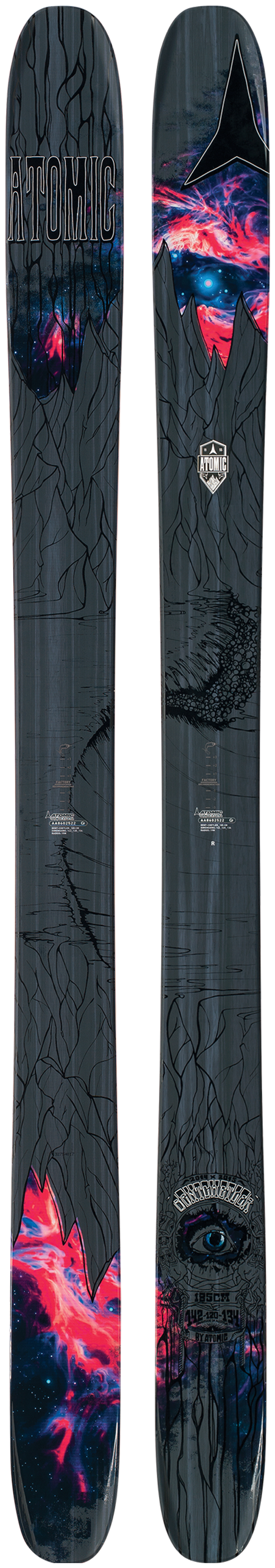 Atomic Bent Chetler Sidecut: 142-120-134 mmLengths: 178, 185, 192 cmRadius: 19 mMSRP: $850For more info on this ski, click here.