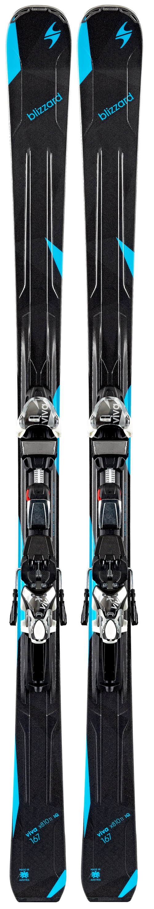 Blizzard Viva 810 Sidecut: 125-81-108 mmLengths: 153, 160, 167 cmRadius: 16 mMSRP: $950For more info on this ski, click here.