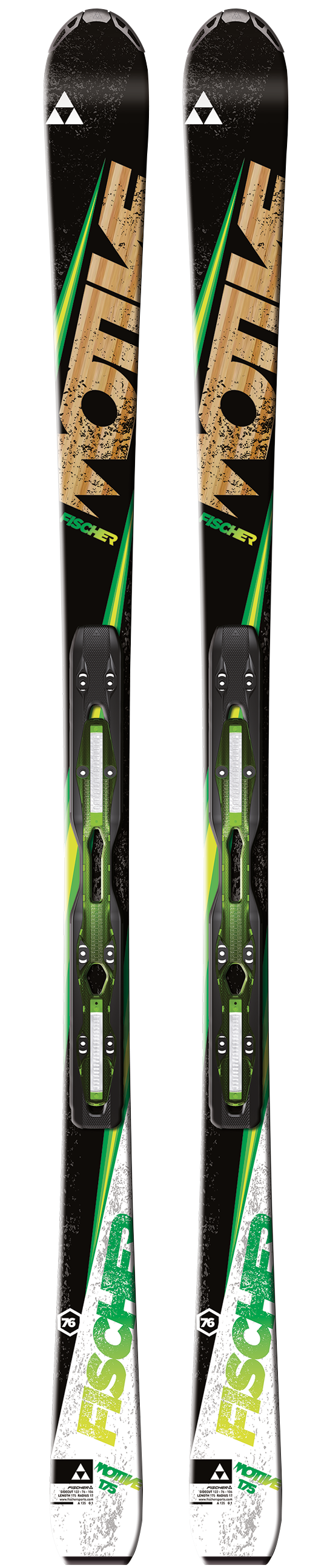 Fischer Motive 76 Sidecut: 122-76-106Lengths: 154, 161, 168, 175Radius: 17MSRP: $750For more info on this ski, click here.