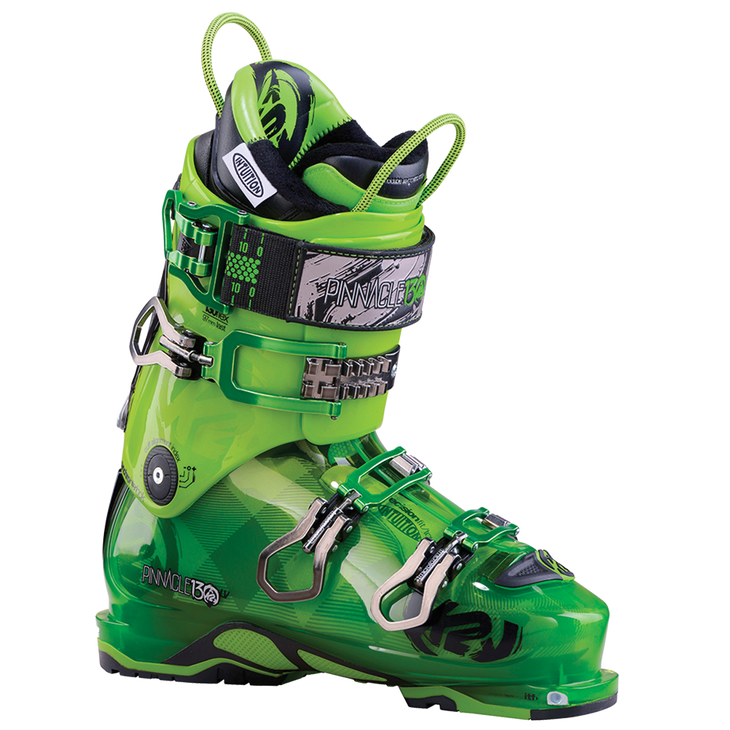 K2 Pinnacle 130 LV LAST 97 mm FLEX 130 MSRP $850 This boot was at the top of the category chart with three other strong contenders. See more about this boot here.