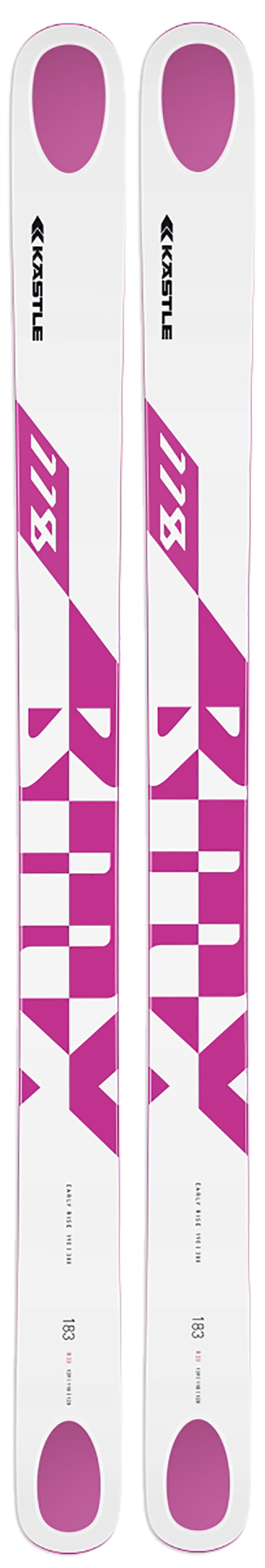 Kästle BMX 118 Sidecut: 139-118-128 mmLengths: 168, 183 cmRadius: 33 mMSRP: $1,099For more info on this ski, click here.