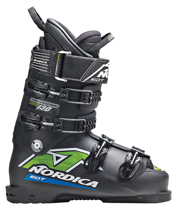 Nordica Dobermann EDT 130 LAST 98 mm FLEX 130 MSRP $799 What a true race-style boot should be: simple, functional, comfortable by virtue of shape, and unadorned by gizmos that…