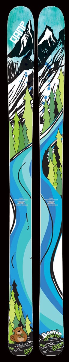 RAMP BEAVER Sidecut: 131-100-119 mm Lengths: 159, 169, 179 cm Radius: 19.4 m MSRP: $949 For more info on this ski, click here.