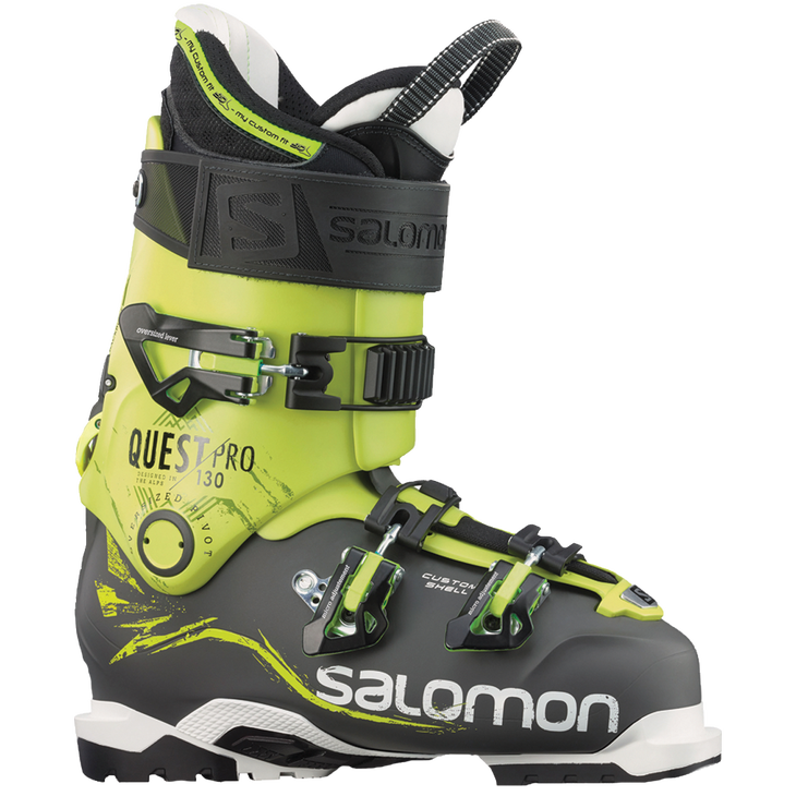 Salomon Quest Pro 130 LAST 100-106 mm FLEX 130 MSRP $700 The Quest name still reigns, but this boot is all new. Get more info on this boot here.