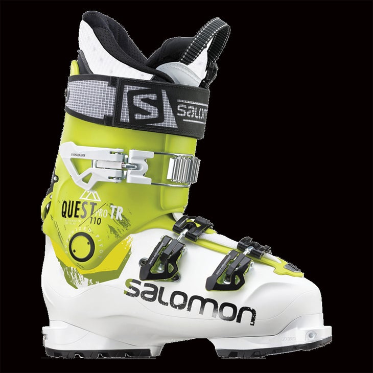 Salomon Quest TR 110 LAST 100 mm FLEX 110 MSRP $750 Salomon took what works for so many alpine skiers—its 100-millimeter Pro series lower shape—and fashioned it form…