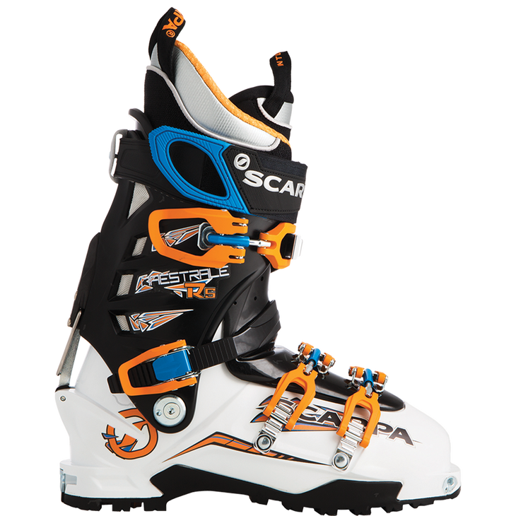 Scarpa Maestrale RS LAST 101 mm FLEX 120 MSRP $699 Scarpa added power and convenience to an already well-balanced, impressive backcountry performer.See the full review…