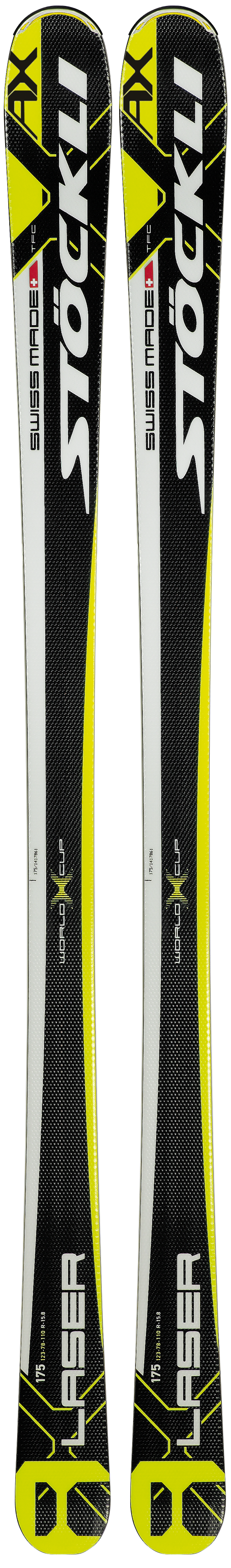 Stöckli Laser AX Sidecut: 123-78-110Lengths: 157, 167, 175, 183Radius: 17.5MSRP: $1,265For more info on this ski, click here.