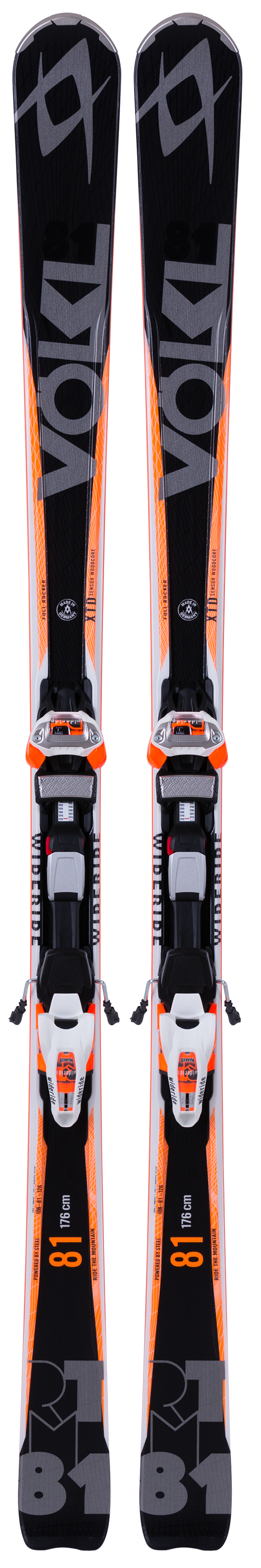 Völkl RTM 81 Sidecut: 126-81-108Lengths: 161, 166, 171, 176, 181Radius: 19.7MSRP: $1,065For more info on this ski, click here.