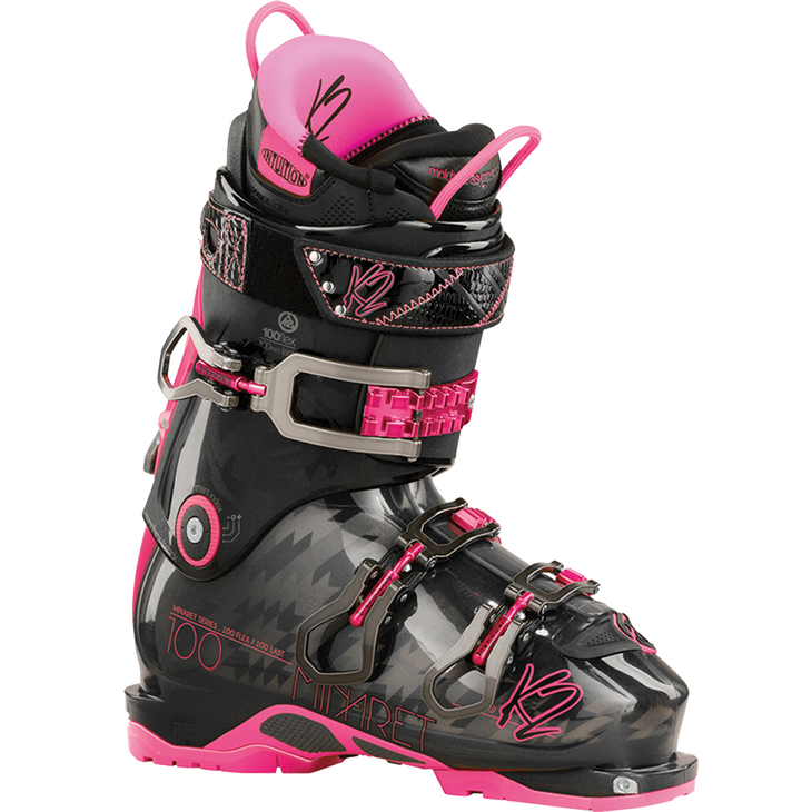 Women's K2 Minaret 100 LAST 100 mm FLEX 100 MSRP $750 K2’s new tower of power, the Minaret was universally applauded for its balanced, stacked stance and strength.See more…