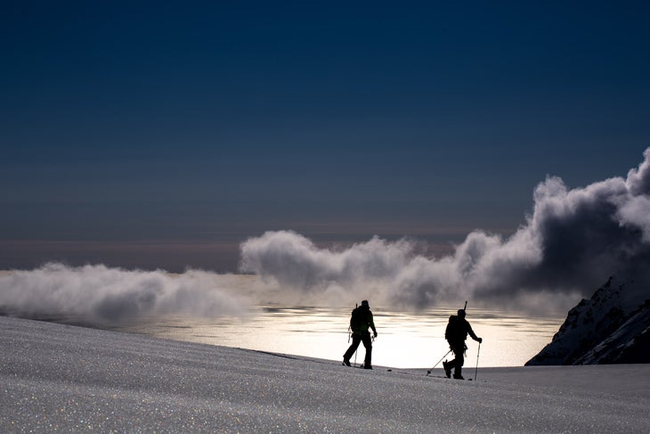 Enlightenment “This was another one of my favorite moments of the trip. The light was so amazing on this high ice field. We could look into the fjord where we…