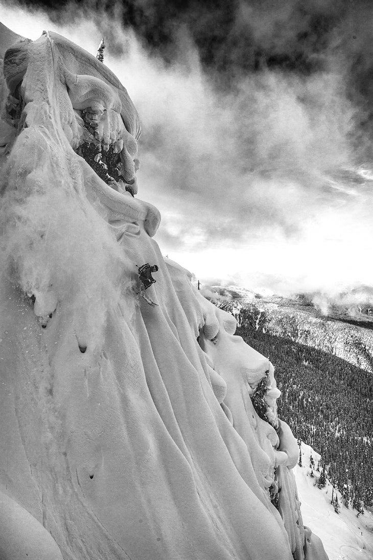 Commitment A spine into a chute into a pillow field? Photographer Grant Gunderson questioned skier Mark Abma’s dicey choice of lines. Naturally, though, Abma…
