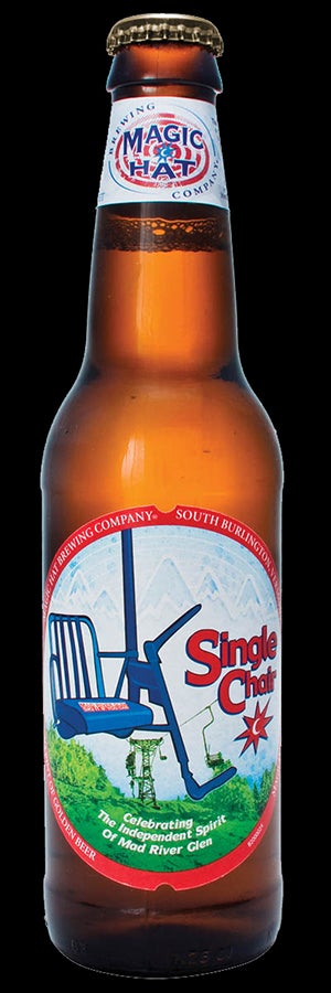 SINGLE CHAIR ALE Magic Hat Brewing Company, South Burlington, VTYes, Mad River Glen’s single chair has its own malty, easy- drinking golden ale that will quench your…