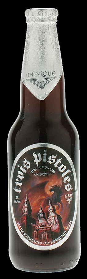 TROIS PISTOLES Unibroue, Chambly, Quebec, CANCategorized as a “dark strong ale,” Quebec’s Trois Pistoles is perfect for cold evenings. Caramel and cherry flavors up…