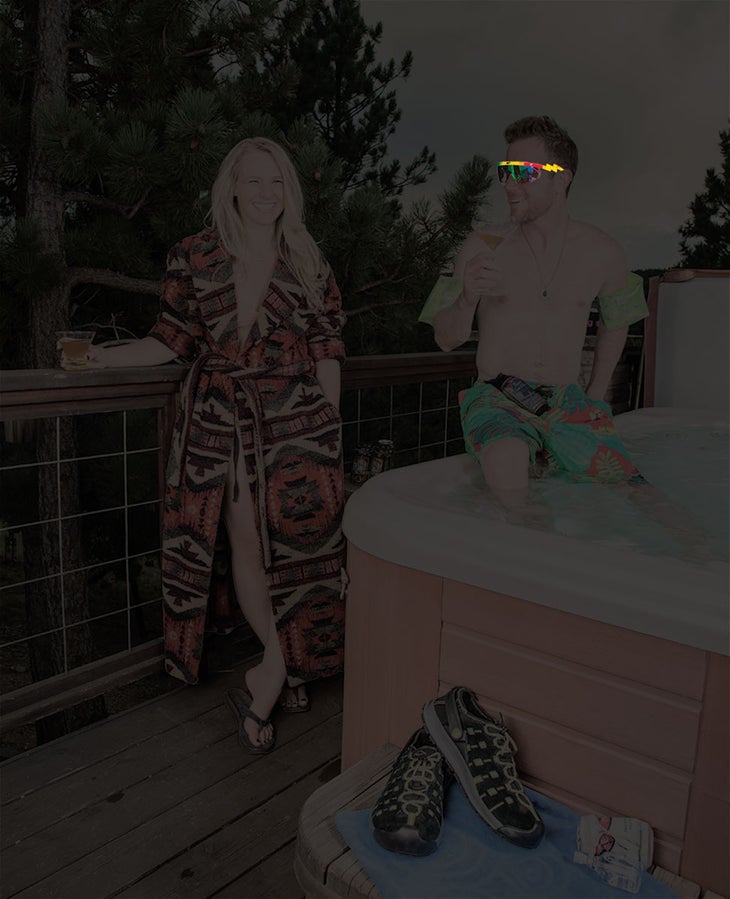 Neff Brodie Shades Look the part of a hot-tubbing rock star whilst enjoying complete UV protection. The changeable lens is a nice touch on these throwback shades. [$50;…