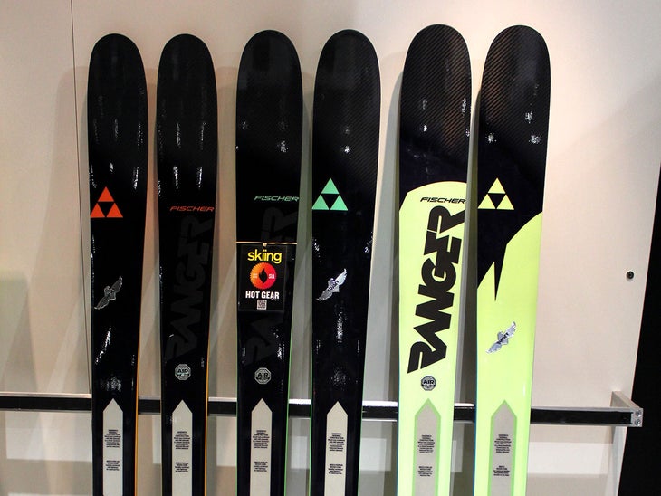 Fischer: Ranger Ski Series Fischer has three new models in its Ranger series (90-108 mm waists). They have rounded shoulders for lighter weight, a carbon tip, and Aeroshape…