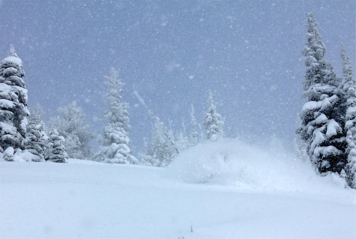 Jon Fay Skier: Unknown Photographer: Jon Fay Location: Big Cottonwood Canyon, Utah Date: December 2007 It’s not pretend deep. This is real deep.